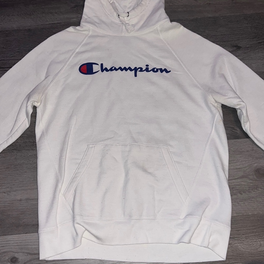Champion White Hoodie